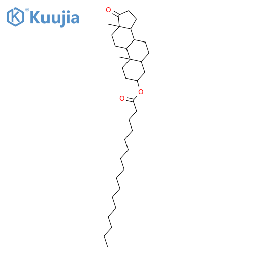 (3beta,5alpha)-17-oxoandrostan-3-yl hexadecanoate structure