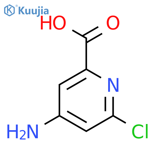 4-amino-6-chloropyridine-2-carboxylic acid structure