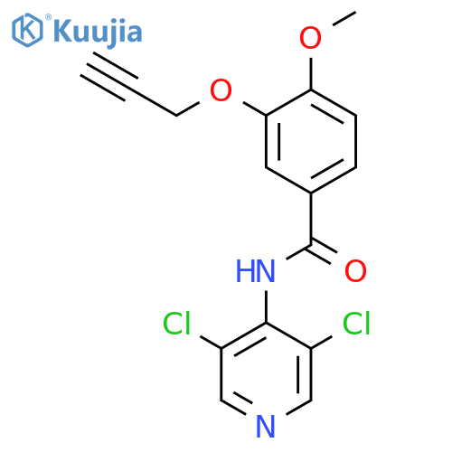 Benzamide, N-(3,5-dichloro-4-pyridinyl)-4-methoxy-3-(2-propynyloxy)- structure