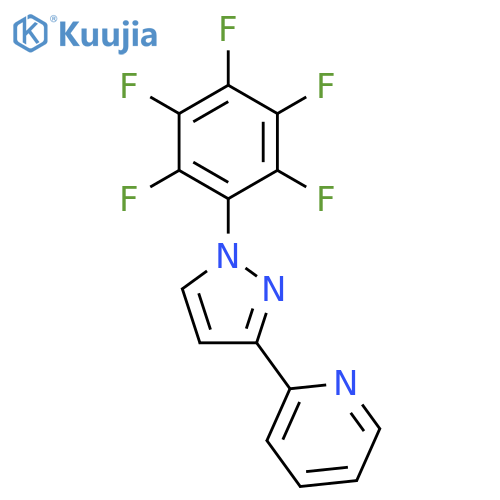 PYRIDINE, 2-[1-(PENTAFLUOROPHENYL)-1H-PYRAZOL-3-YL]- structure