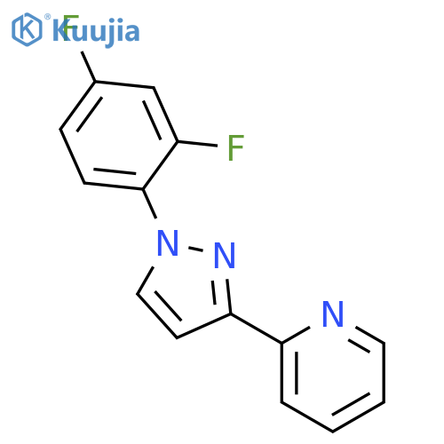 PYRIDINE, 2-[1-(2,4-DIFLUOROPHENYL)-1H-PYRAZOL-3-YL]- structure