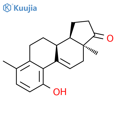 Estra-1,3,5(10),9(11)-tetraen-17-one, 1-hydroxy-4-methyl-, (14b)- structure