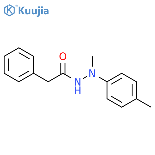 Benzeneacetic acid, 2-methyl-2-(4-methylphenyl)hydrazide structure