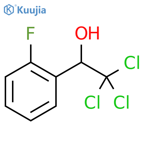 Benzenemethanol, 2-fluoro-α-(trichloromethyl)- structure