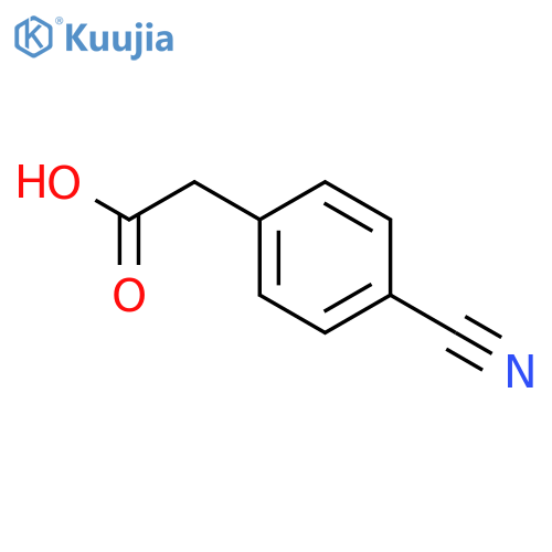 2-(4-cyanophenyl)acetic acid structure