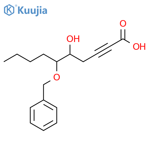 2-Decynoic acid, 5-hydroxy-6-(phenylmethoxy)- structure