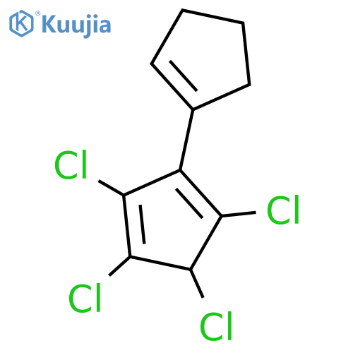 1,3-Cyclopentadiene, 1,2,4,5-tetrachloro-3-(1-cyclopenten-1-yl)- structure