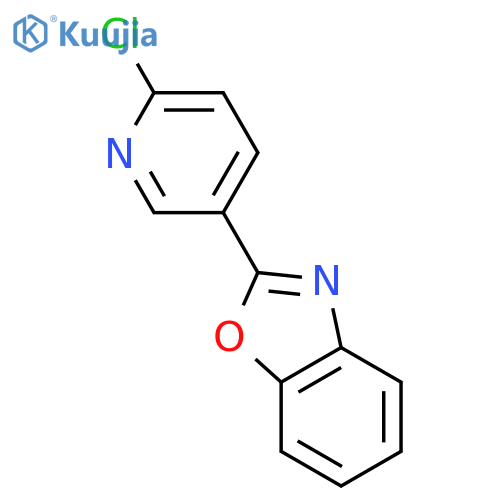 2-(6-Chloro-3-pyridinyl)-1,3-benzoxazole structure