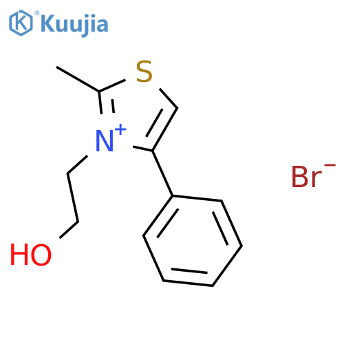 THIAZOLIUM, 3-(2-HYDROXYETHYL)-2-METHYL-4-PHENYL-, BROMIDE structure