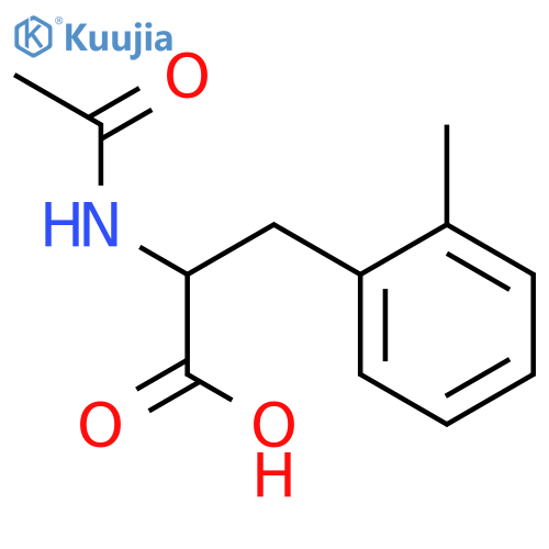 2-acetamido-3-(2-methylphenyl)propanoic acid structure