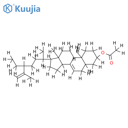 24-Ethylcholesta-7,25-dien-3-beta-ol-acetat structure