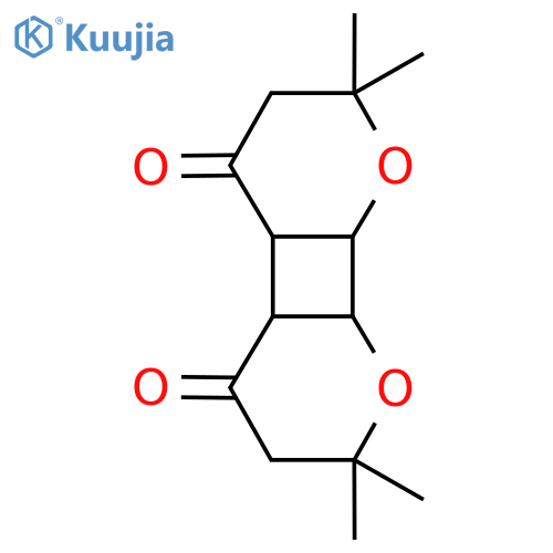 Cyclobuta[1,2-b:4,3-b']dipyran-4,5-dione, octahydro-2,2,7,7-tetramethyl- structure