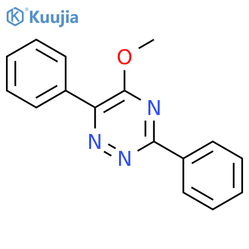 1,2,4-Triazine, 5-methoxy-3,6-diphenyl- structure
