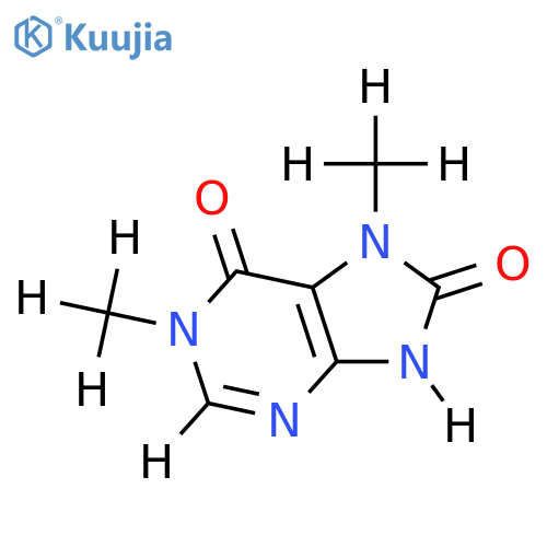 1,7-Di-Me-6,8-Purinediol structure