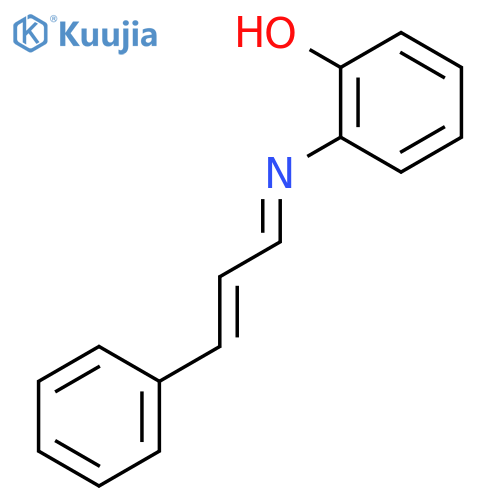 Phenol, 2-[(3-phenyl-2-propenylidene)amino]- structure