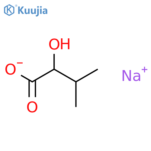 (S)-2-Hydroxy-3-methylbutyric Acid Sodium Salt structure