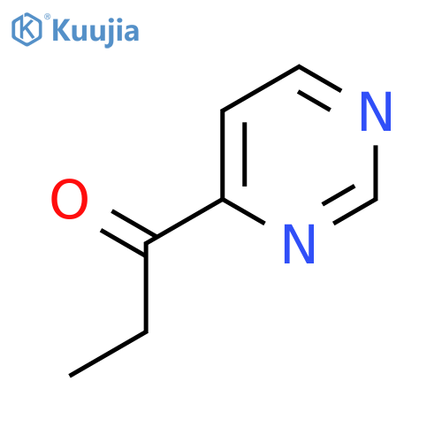 1-Propanone, 1-(4-pyrimidinyl)- (9CI) structure