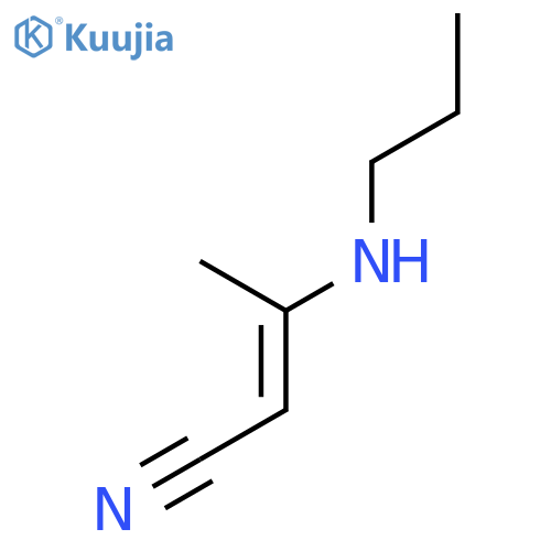 2-Butenenitrile, 3-(propylamino)- structure