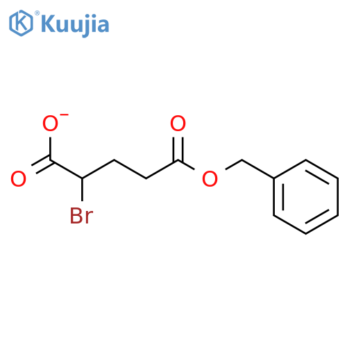 Pentanedioic acid, 2-bromo-, 5-(phenylmethyl) ester structure