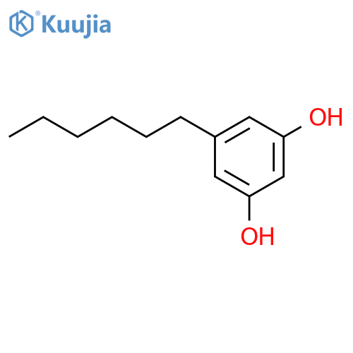 5-hexylbenzene-1,3-diol structure