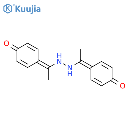 Ethanone,1-(4-hydroxyphenyl)-, 2-[1-(4-hydroxyphenyl)ethylidene]hydrazone structure