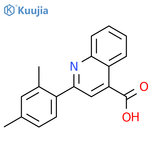 2-(2,4-dimethylphenyl)quinoline-4-carboxylic acid structure