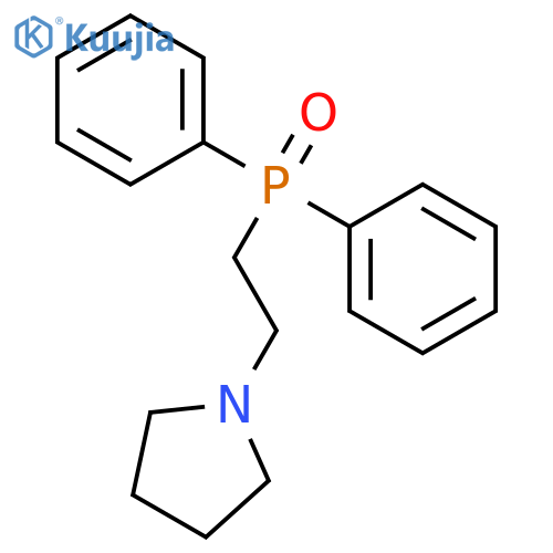 Pyrrolidine, 1-[2-(diphenylphosphinyl)ethyl]- structure