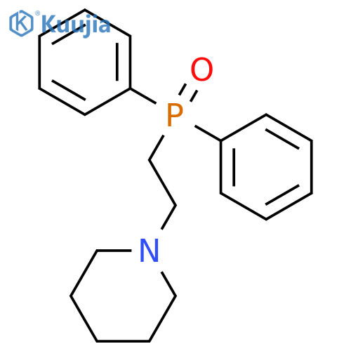 Piperidine, 1-[2-(diphenylphosphinyl)ethyl]- structure