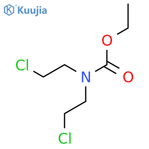 ethyl N,N-bis(2-chloroethyl)carbamate structure