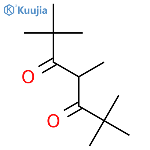 2,2,4,6,6-pentamethylheptane-3,5-dione structure