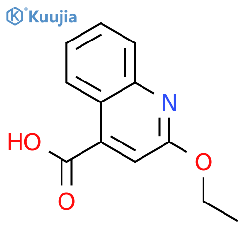 4-Quinolinecarboxylicacid, 2-ethoxy- structure
