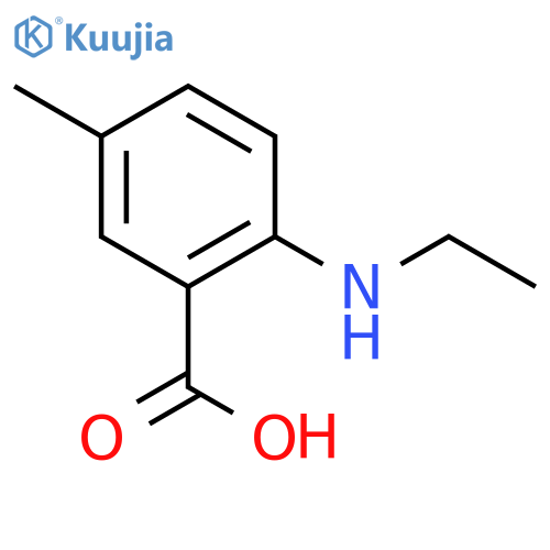 2-(Ethylamino)-5-methylbenzoic acid structure