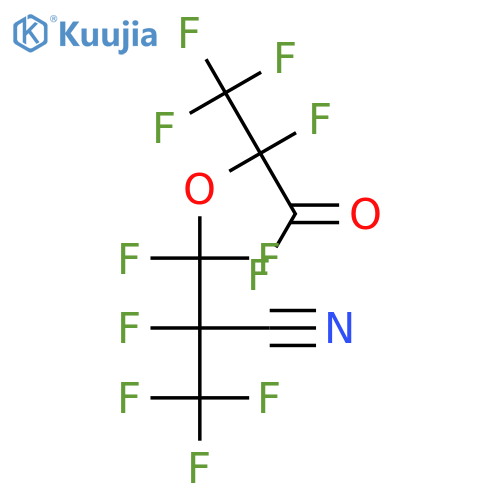 Propanoyl fluoride,2-(2-cyano-1,1,2,3,3,3-hexafluoropropoxy)-2,3,3,3-tetrafluoro- structure