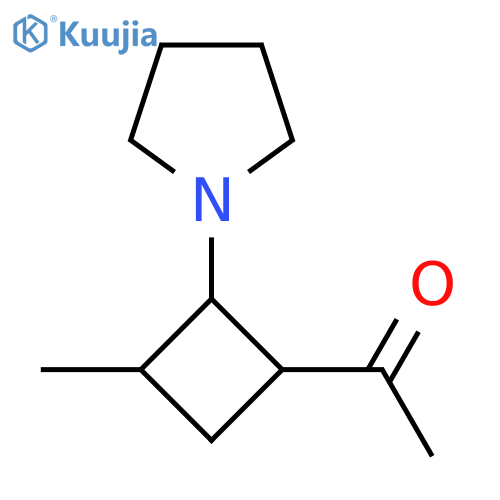 1-(3-Methyl-2-pyrrolidin-1-ylcyclobutyl)ethanone structure