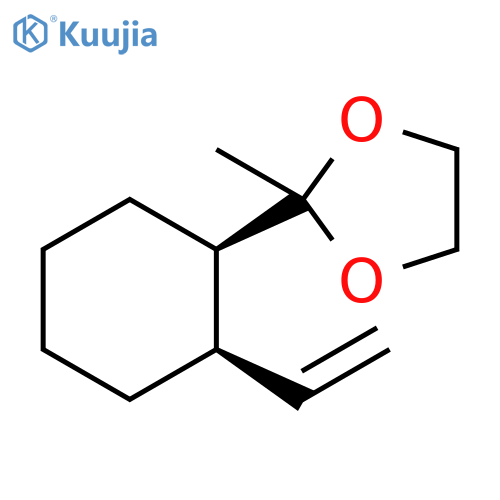 1,3-Dioxolane, 2-(2-ethenylcyclohexyl)-2-methyl-, cis- structure