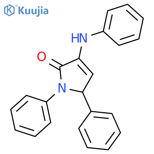 2H-Pyrrol-2-one,1,5-dihydro-1,5-diphenyl-3-(phenylamino)- structure