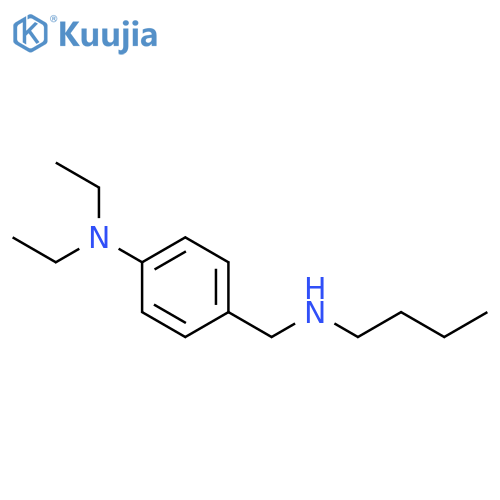 4-[(butylamino)methyl]-N,N-diethylaniline structure