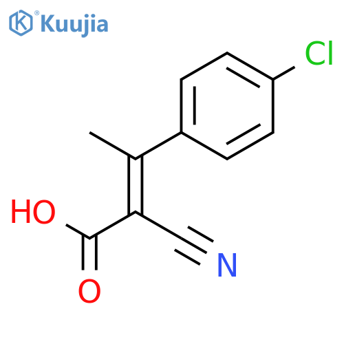 2-Butenoic acid, 3-(4-chlorophenyl)-2-cyano- structure