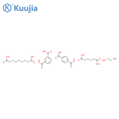 benzene-1,3-dicarboxylic acid; ethane-1,2-diol; hexanedioic acid; nonanedioic acid; terephthalic acid structure