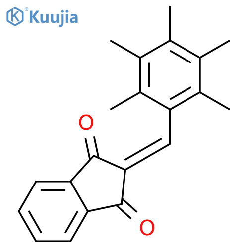 1H-Indene-1,3(2H)-dione, 2-[(pentamethylphenyl)methylene]- structure