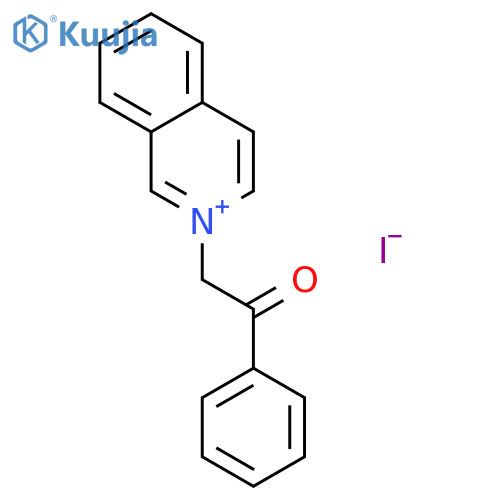 Isoquinolinium,2-(2-oxo-2-phenylethyl)-, iodide (1:1) structure