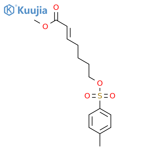 2-HEPTENOIC ACID, 7-[[(4-METHYLPHENYL)SULFONYL]OXY]-, METHYL ESTER, (2E)- structure