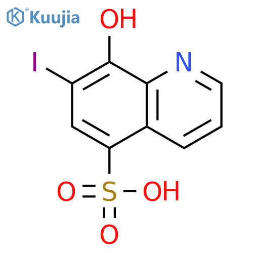 8-Hydroxy-7-iodoquinoline-5-sulfonic acid structure