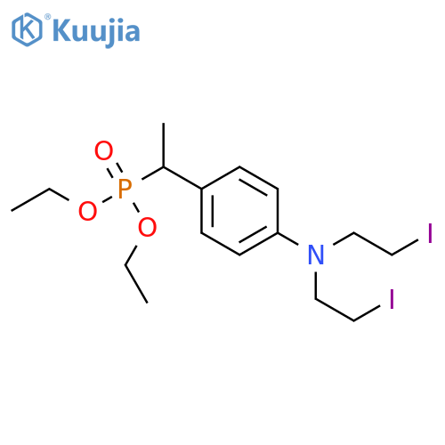 Phosphonic acid,[1-[4-[bis(2-iodoethyl)amino]phenyl]ethyl]-, diethyl ester (9CI) structure