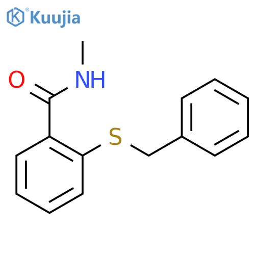 Benzamide, N-methyl-2-[(phenylmethyl)thio]- structure