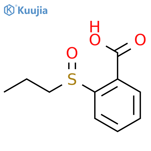 Benzoic acid, 2-(propylsulfinyl)- structure