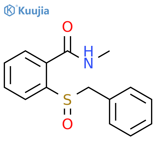 Benzamide, N-methyl-2-[(phenylmethyl)sulfinyl]- structure