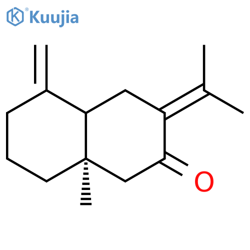 (-)-eudesma-4(15),7(11)-dien-8-one structure