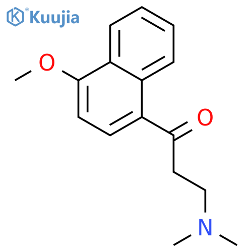 3-(dimethylamino)-1-(4-methoxynaphthalen-1-yl)propan-1-one structure