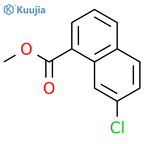 1-Naphthalenecarboxylicacid, 7-chloro-, methyl ester structure